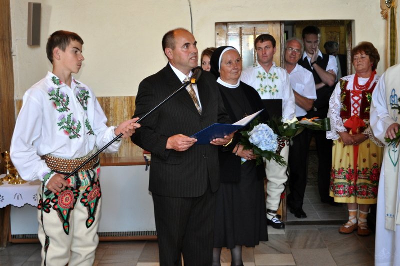 Nemohli chýbať ani farníci z Brezovice, 14. 8. 2011